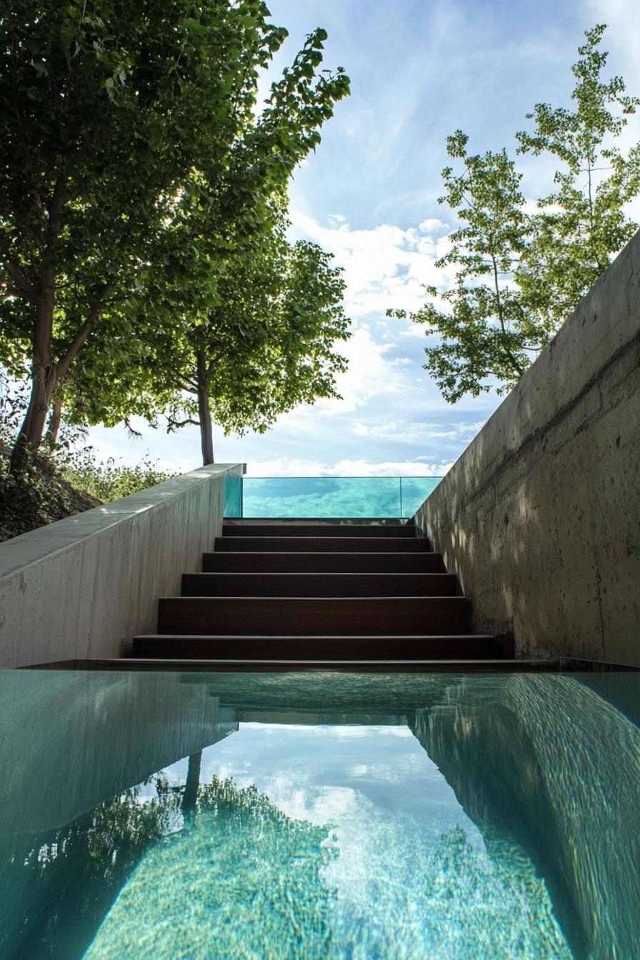 70 Modern House Pool Ideas Worth Jumping Right Into 7 Rooftop Pool With a Glass Bottom - photo 2