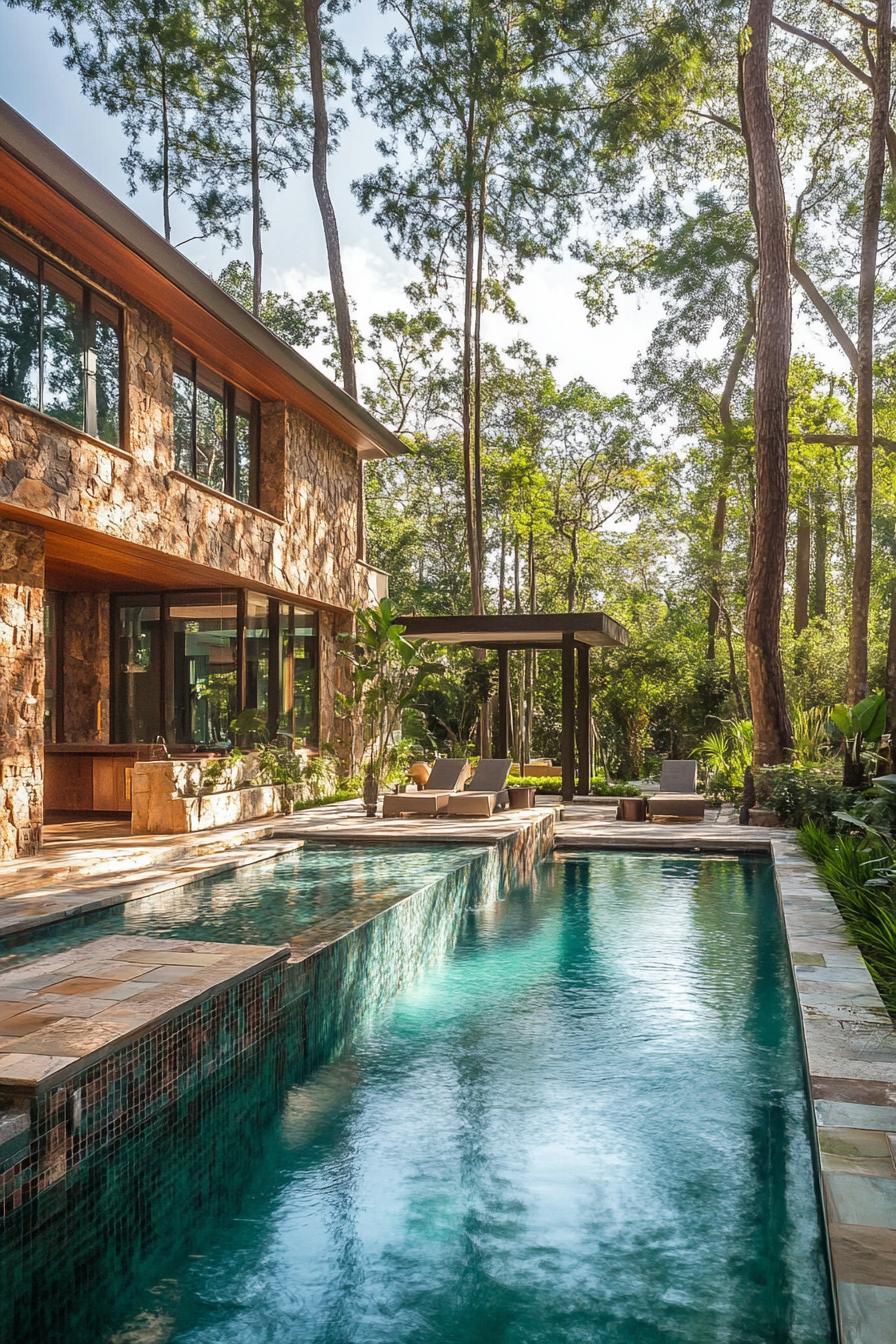 70 Modern House Pool Ideas Worth Jumping Right Into 14 Lagoon Pool in Natural Stone - photo 2