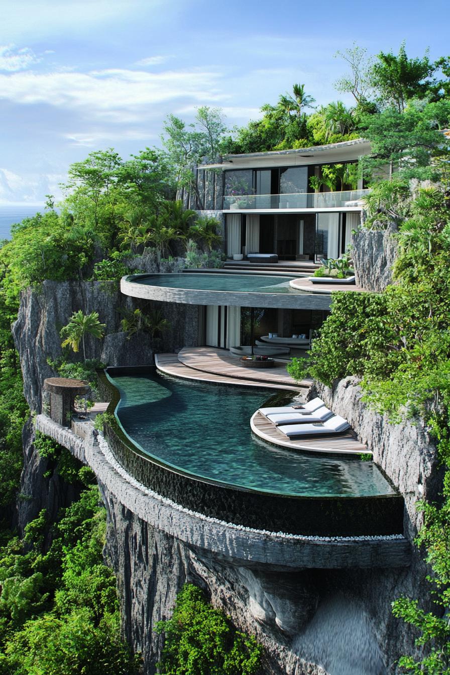 Cliffside Mansion Overlooking the Ocean - photo 4