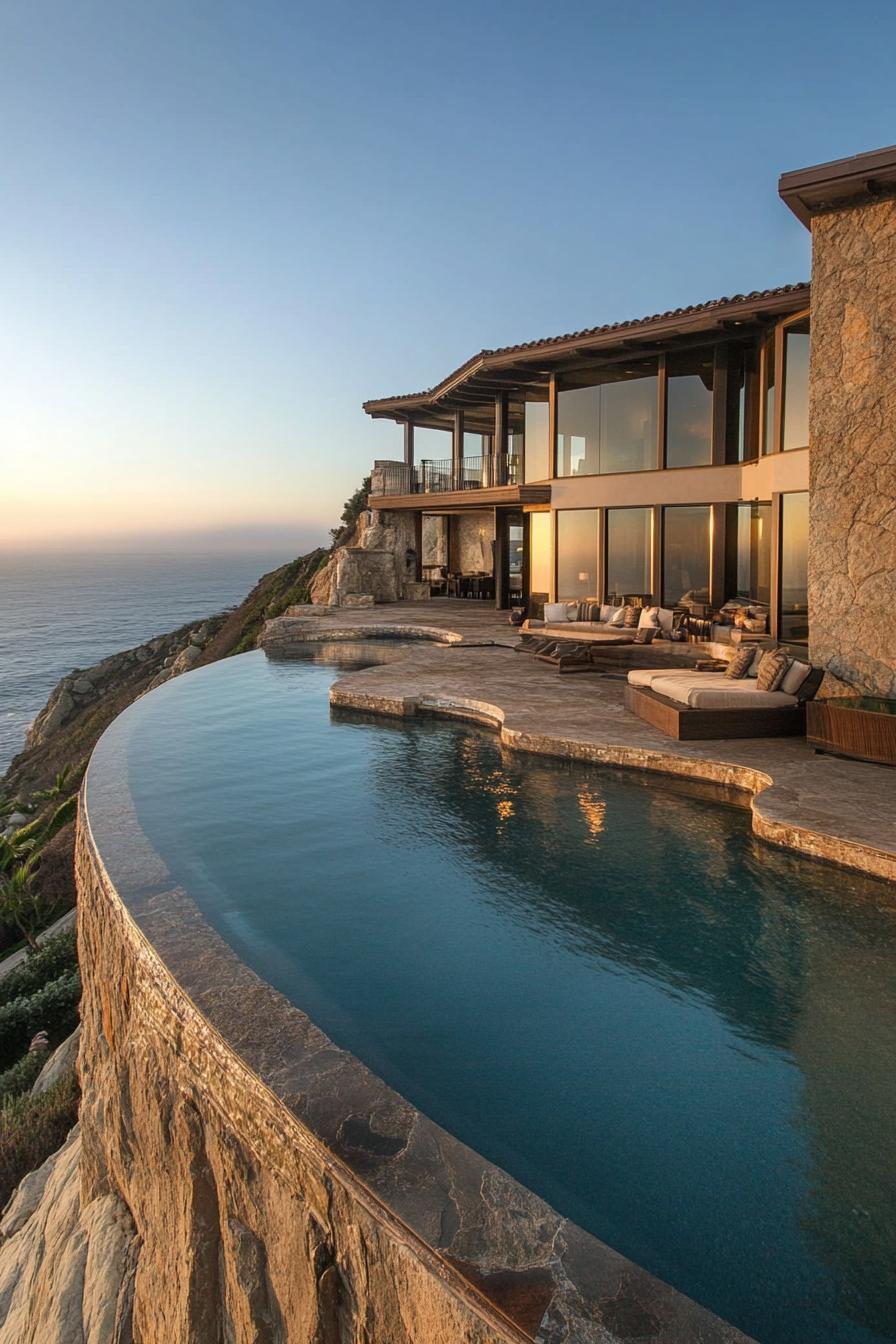 Cliffside Mansion Overlooking the Ocean - photo 3